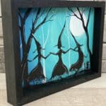 Witch Sisters Shadowbox Painting
