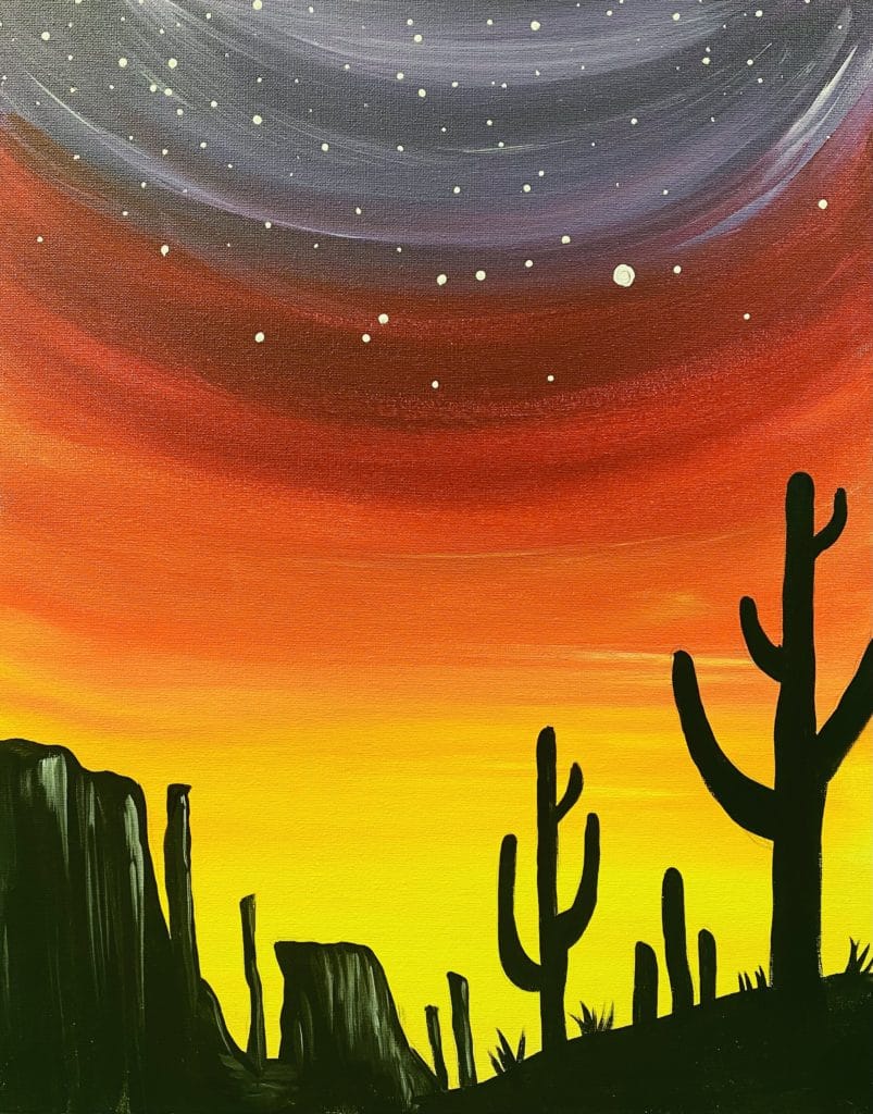 Desert Sunset | Swirlz Art Studio